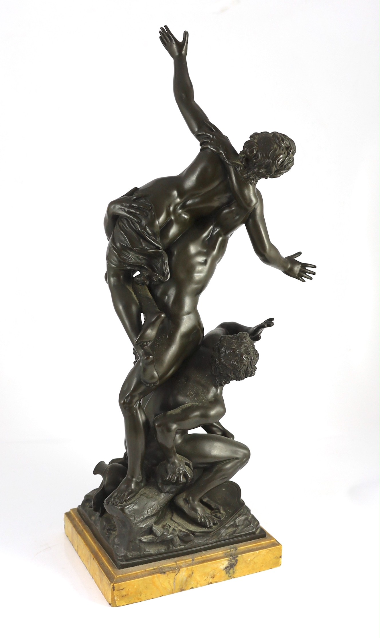 After Giambologna (1529-1608). A late 19th century French Grand Tour bronze group, 'The Rape of the Sabines', 64cm high